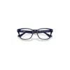 Ray Ban Rb5414 Eyeglasses Transparent Blue Frame Demo Lens Lenses Polarized 54-19 In Blue