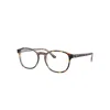 Ray Ban Eyeglasses Unisex Rb5417 Optics - Havana On Transparent Frame Clear Lenses Polarized 52-19 In Havana On Transparent