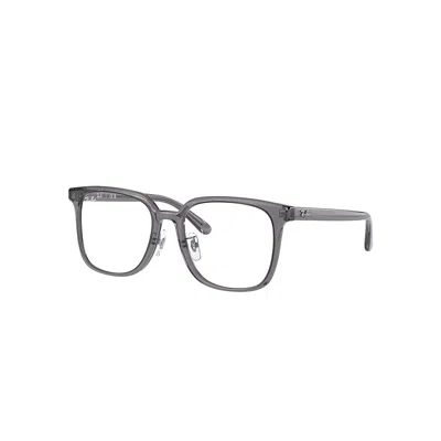 Ray Ban Rb5419 Optics Eyeglasses Transparent Grey Frame Clear Lenses Polarized 54-18