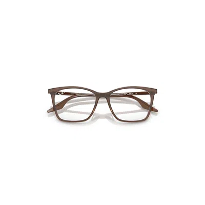 Ray Ban Rb5422 Optics Eyeglasses Opal Brown Frame Clear Lenses Polarized 54-16