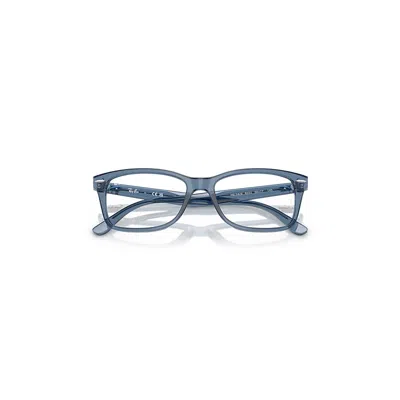Ray Ban Rb5428 Optics Eyeglasses Transparent Dark Blue Frame Clear Lenses Polarized 53-17