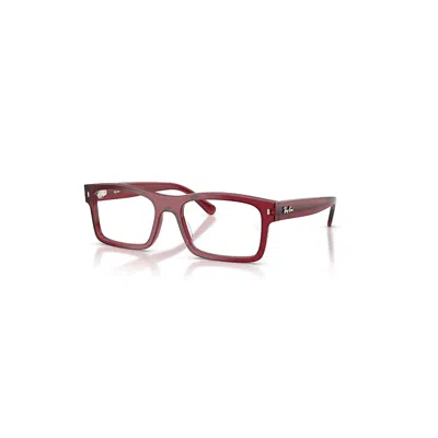 Ray Ban Rb5435 Optics  Bordeaux Transparent Fassung Klar Glas Polarisiert 56-19