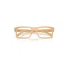 Ray Ban Rb5435 Optics Change Eyeglasses Photo Striped Brown Frame Clear Lenses Polarized 56-19