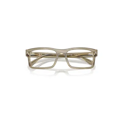 Ray Ban Rb5435 Optics Change Eyeglasses Photo Striped Grey Frame Clear Lenses Polarized 54-19 In Gray