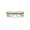 Ray Ban Rb5435 Optics Change Eyeglasses Photo Striped Grey Frame Clear Lenses Polarized 56-19