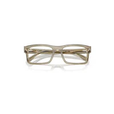 Ray Ban Rb5435 Optics Change Eyeglasses Photo Striped Grey Frame Clear Lenses Polarized 56-19 In Gray