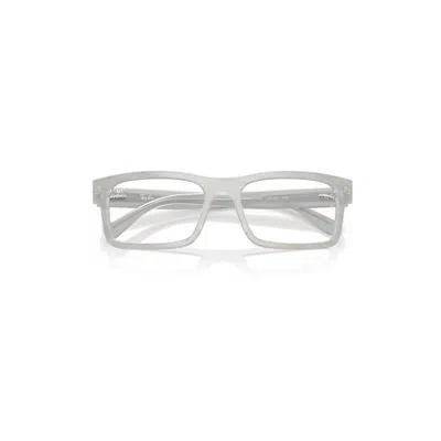 Ray Ban Rb5435 Optics Change Eyeglasses Photo Striped Light Blue Frame Clear Lenses Polarized 54-19
