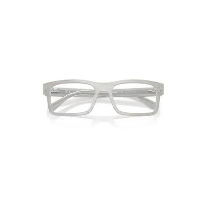 Ray Ban Rb5435 Optics Change Eyeglasses Photo Striped Light Blue Frame Clear Lenses Polarized 56-19