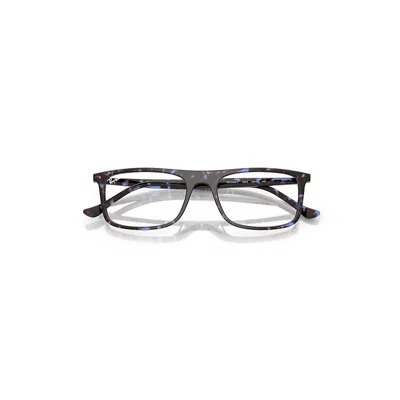 Ray Ban Rb5440 Optics Eyeglasses Havana Blue Turtle Frame Clear Lenses Polarized 55-18 In Black