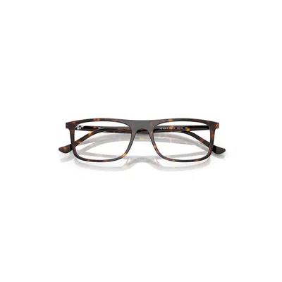Ray Ban Rb5440 Optics Eyeglasses Havana Frame Clear Lenses Polarized 55-18 In Black