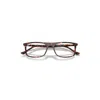 Ray Ban Rb5440 Optics Eyeglasses Havana Red Turtle Frame Clear Lenses Polarized 55-18 In Havana Red Turtle