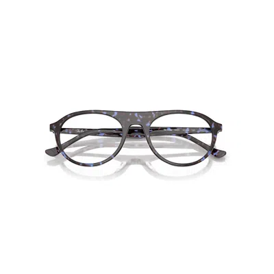 Ray Ban Rb5441 Optics Eyeglasses Havana Blue Turtle Frame Clear Lenses Polarized 53-20