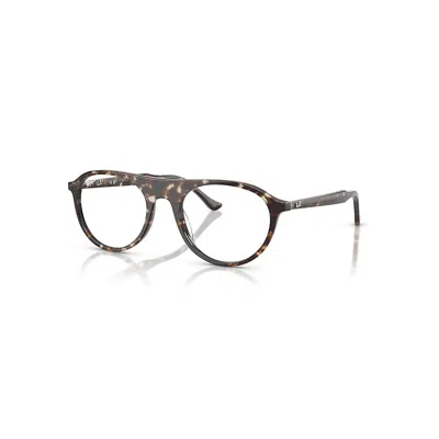 Ray Ban Eyeglasses Unisex Rb5441 Optics - Havana Yellow Tortoiseshell Frame Clear Lenses Polarized 53-20 In Havana Yellow Turtle