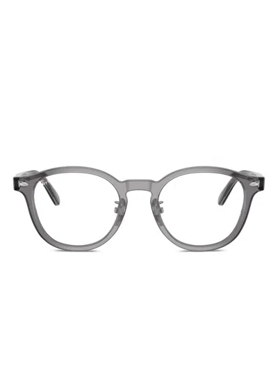 Ray Ban Rb5443d Round-frame Glasses In Neutral