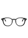 Ray Ban Rb5443d Round-frame Glasses In Brown