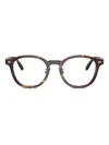 Ray Ban Rb5443d Tortoiseshell Round-frame Glasses In Brown