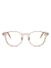 Ray Ban Rb5443d Transparent Glasses In Brown