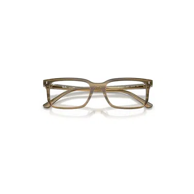 Ray Ban Rb5445 Optics Eyeglasses Striped Green Frame Clear Lenses Polarized 54-19