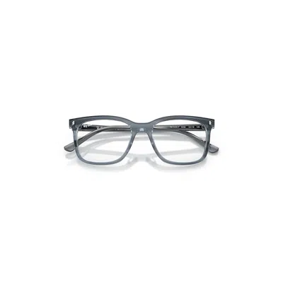 Ray Ban Rb5446 Optics Eyeglasses Striped Blue Frame Clear Lenses Polarized 51-19 In Red