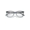 Ray Ban Rb5446 Optics Eyeglasses Striped Blue Frame Clear Lenses Polarized 53-19 In Blue