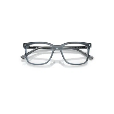 Ray Ban Rb5446 Optics Eyeglasses Striped Blue Frame Clear Lenses Polarized 53-19