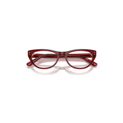 Ray Ban Rb5449d Optics Eyeglasses Transparent Bordeaux Frame Clear Lenses Polarized 54-18