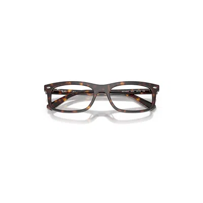 Ray Ban Rb5450 Optics Eyeglasses Havana Frame Clear Lenses Polarized 54-19 In Brown