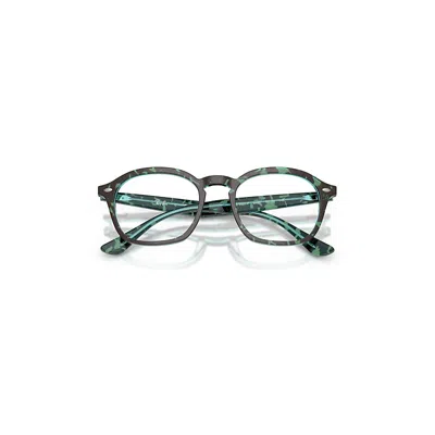 Ray Ban Rb5451 Optics Eyeglasses Havana & Blue Frame Clear Lenses Polarized 50-20 In Multi