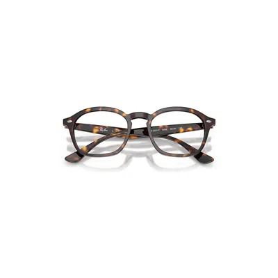Ray Ban Rb5451 Optics Eyeglasses Havana Frame Clear Lenses Polarized 50-20 In Brown