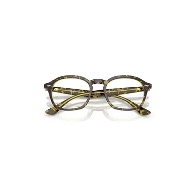 Ray Ban Rb5451 Optics Eyeglasses Havana On Transparent Green Frame Clear Lenses Polarized 50-20