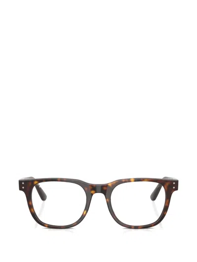 Ray Ban Rb5461d Tortoiseshell-effect Square-frame Glasses In White