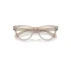 Ray Ban Rb5510 Optics Eyeglasses Transparent Light Brown Frame Clear Lenses Polarized 52-20 In Transparent Light Brown