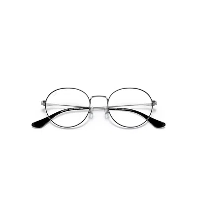 Ray Ban Rb6369d Eyeglasses Silver Frame Demo Lens Lenses 50-20