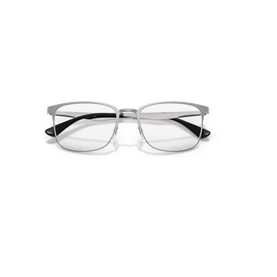 Ray Ban Rb6421 Optics Eyeglasses Brushed Gunmetal Frame Clear Lenses Polarized 52-18 In White