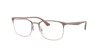 Ray Ban Rb6421 Eyeglasses Light Brown Frame Clear Lenses 54-21 In Light Brown