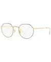Ray Ban Rb6465 Jack Unisex Irregular Eyeglasses In Multi