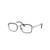 Ray Ban Eyeglasses Male Rb6495 Optics - Silver Frame Clear Lenses Polarized 54-19 In Silver