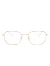 Ray Ban Rb6496 Geometric-frame Glasses In Gold