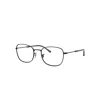 Ray Ban Eyeglasses Unisex Rb6497 Optics - Black Frame Clear Lenses Polarized 51-20 In Black
