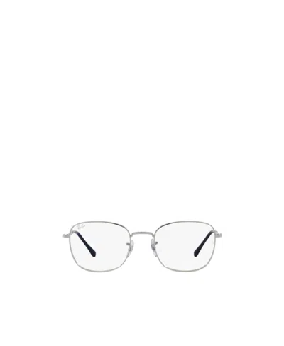 Ray Ban Rb6497 Square-frame Glasses In Metallic
