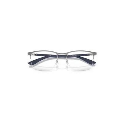 Ray Ban Rb6513 Optics Eyeglasses Matte Dark Blue Frame Clear Lenses Polarized 55-20