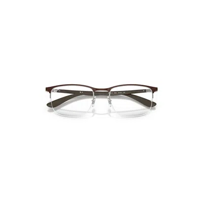 Ray Ban Rb6513 Optics Eyeglasses Sand Brown Frame Clear Lenses Polarized 55-20