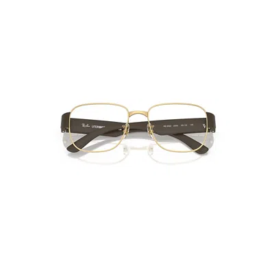 Ray Ban Rb6532 Optics Eyeglasses Sand Brown Frame Clear Lenses Polarized 55-18