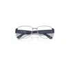 Ray Ban Rb6532 Optics Eyeglasses Sand Dark Blue Frame Clear Lenses Polarized 55-18 In Sand Dark Blue
