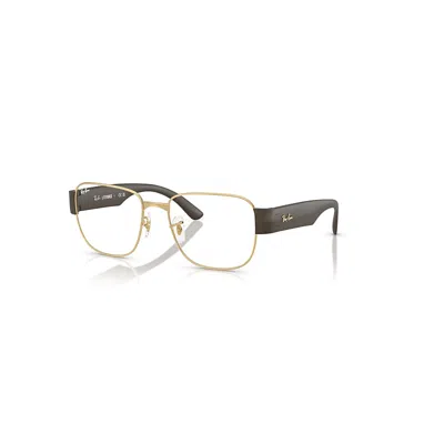 Ray Ban Eyeglasses Unisex Rb6532 Optics - Sand Brown Frame Clear Lenses Polarized 53-18 In Sand Braun