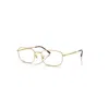 Ray Ban Rb6533 Optics  Arista Gold Fassung Klar Glas Polarisiert 52-19 In Arista Gold
