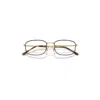 Ray Ban Rb6533 Optics Eyeglasses Arista Gold Frame Clear Lenses Polarized 54-19 In Arista Gold