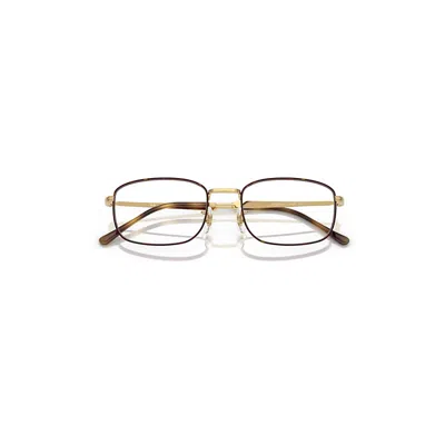 Ray Ban Rb6533 Optics Eyeglasses Arista Gold Frame Clear Lenses Polarized 54-19