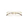 Ray Ban Rb6533 Optics Eyeglasses Arista Gold Frame Clear Lenses Polarized 54-19 In Arista Gold