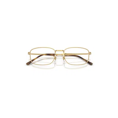 Ray Ban Rb6533 Optics Eyeglasses Arista Gold Frame Clear Lenses Polarized 54-19